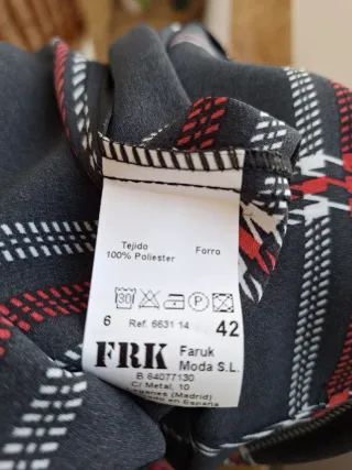 Camisa cuadros semitransparente