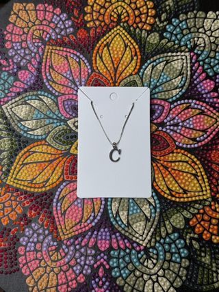 Collar Inicial C Plata