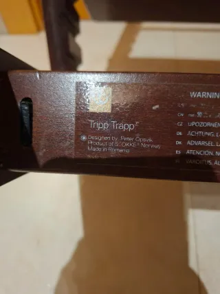 Trona evolutiva infantil marrón oscuro