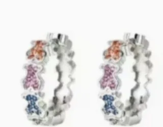 Pendientes Aro Ositos Multicolor