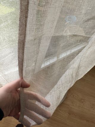 Cortinas color arena