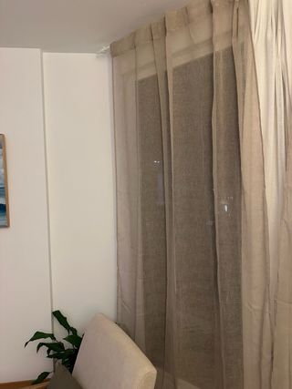 Cortinas color arena