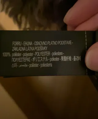 Abrigo pelo sintético Zara ZW Collection Talla M