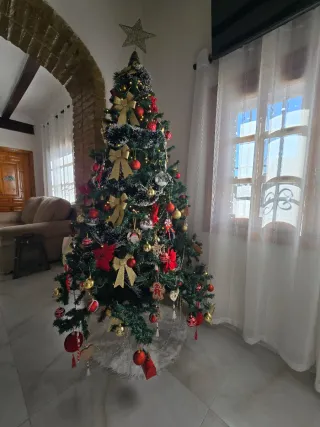 Árbol de Navidad 210 cm Frondoso