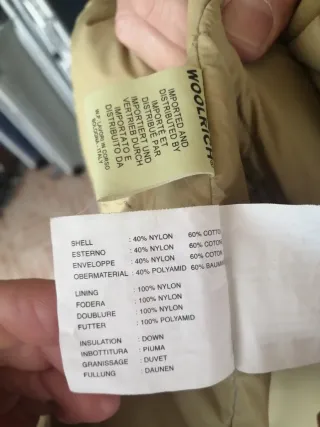 Woolrich Smanicato Beige Imbottito