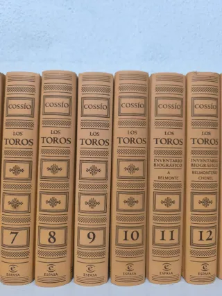 COLECCION de 15 Tomos. Los Toros. Tratado técnico