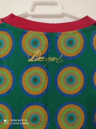 Camiseta Desigual Talla M Estampado Geométrico