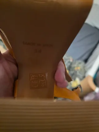 Sandalias Chio Naranja Sin Estrenar