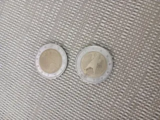 Lote 2 monedas 2 euros alemanas 2002...4,20 e.