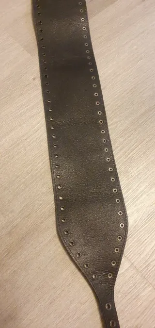 Cinturón polipiel mujer negro con hebilla