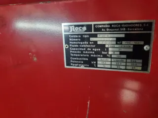 Caldera Roca P30 Gasolina/Leña 4 Elementos.