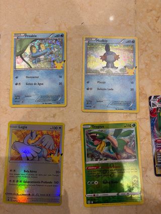 Lote 9 cartas Pokémon: Lugia, Eevee, Arceus