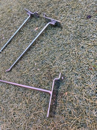 Ganchos metálicos para tienda