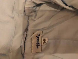 Tutina neonato imbottita azzurra