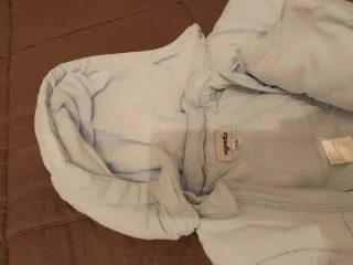 Tutina neonato imbottita azzurra