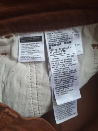 Levi's Ribcage Straight Ankle Marroni