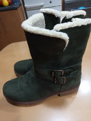 Botas verdes forradas