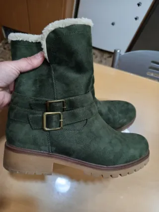 Botas verdes forradas
