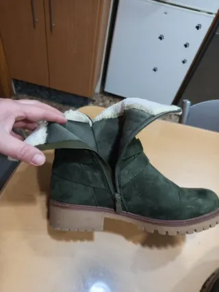Botas verdes forradas