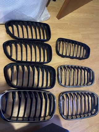Rejillas BMW Negras y Cromadas
