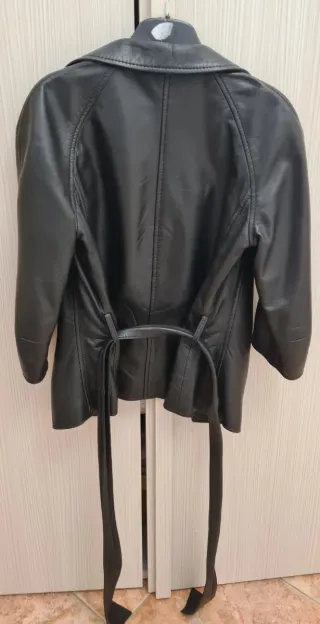 Giacca donna Sisley in pelle nera