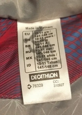 Chaqueta Quechua niño 10-11 años