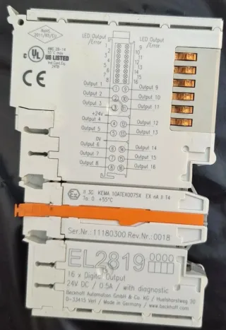 Módulo PLC Beckhoff EL2819