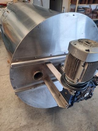 Depósito Inox 600L, Agitador+Rascador Doble Camisa