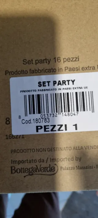 Set 16 pezzi piatti bambù