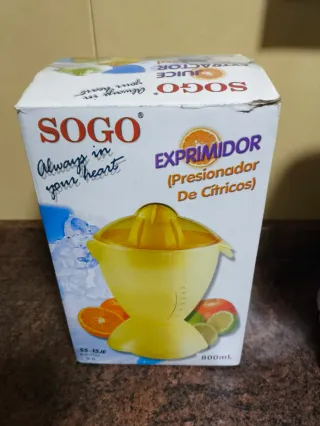 Exprimidor Sogo Eléctrico Amarillo