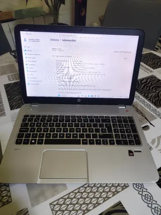 Portátil HP ENVY 15 Argento e Nero