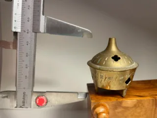 Bruciatore incenso ottone vintage