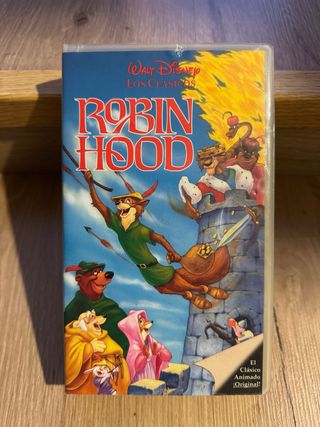 VHS Disney Robin Hood Clásicos