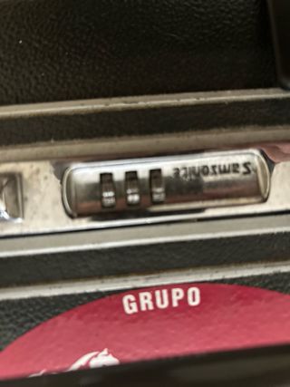 Maleta y neceser vintage años 70