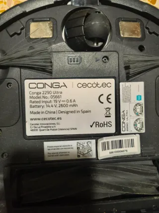 Robot aspirador conga 2290