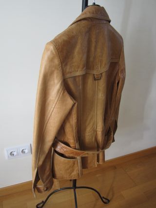 Cazadora piel Ivonne marrón