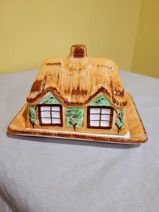 Mantequera Cerámica Inglesa Vintage