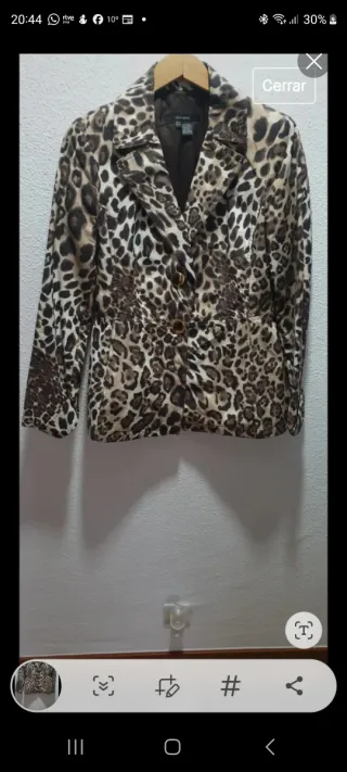CHAQUETA ESTAMPADO LEOPARDO