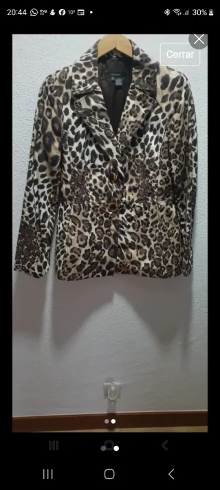 CHAQUETA ESTAMPADO LEOPARDO