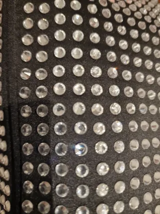 Bolso de hombro fantasia con pedrería