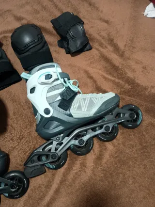 Patines en línea y equipo de protección tall 36-38