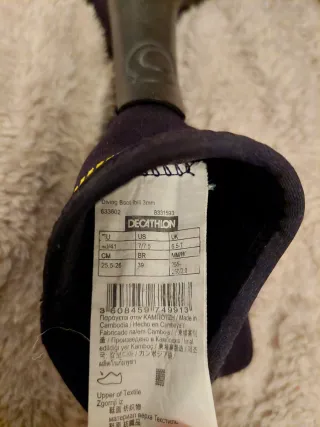 Escarpines de neopreno 3mm - talla 40/41