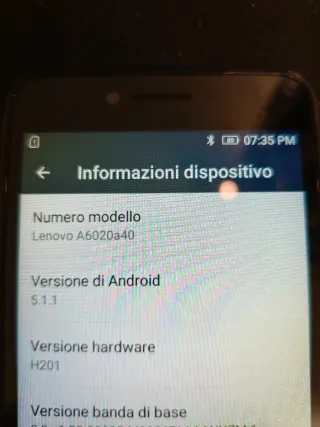 Smartphone Lenovo Argento