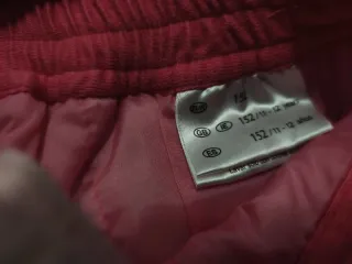 Pantalón de nieve rosa con tirantes talla 152/1112