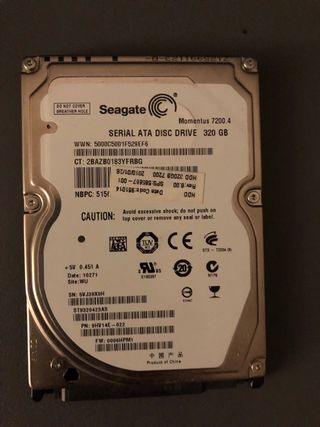Disco Duro Seagate Momentus 7200.4 320GB