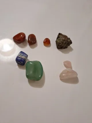 Lote de piedras y gemas naturales