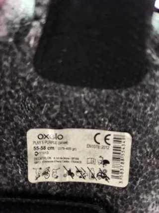 Casco de patinaje morado Oxelo. No hago envío.