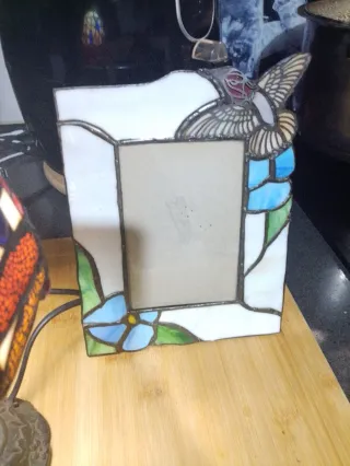 Lámpara Tiffany Dragón Cristal Metal