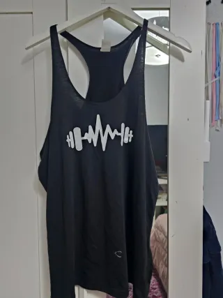 Camiseta Gym Hombre Negra