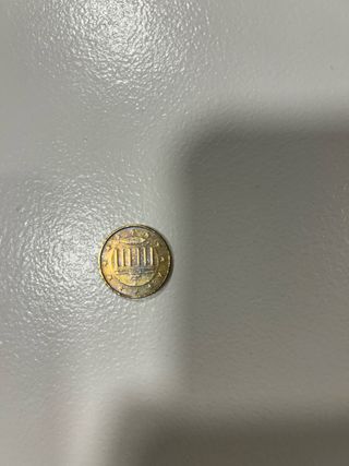 Moneda 10 céntimos con fallo